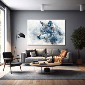 Sad Wolf Art  | MusaArtGallery™
