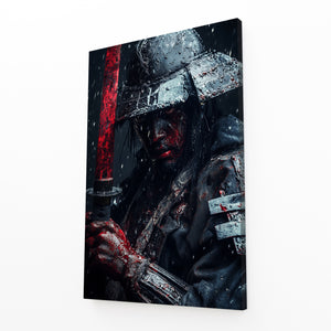 Samurai Art Canvas Print