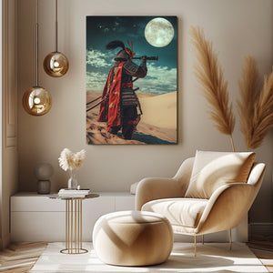 Samurai Art Green Night