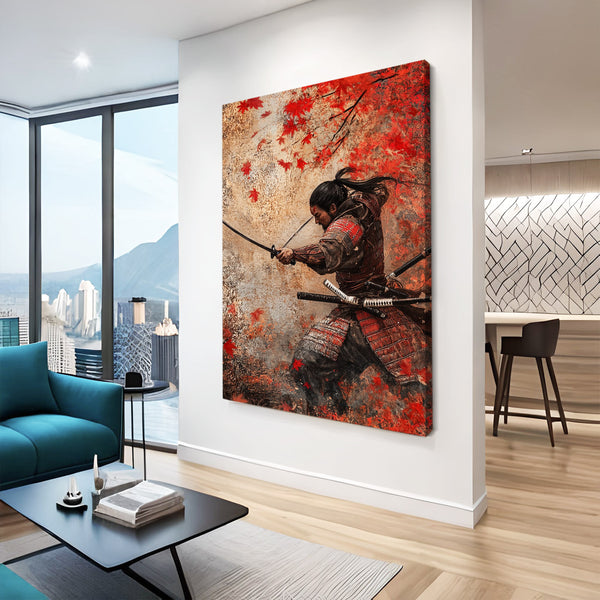 Samurai Art Red