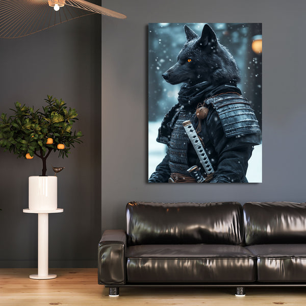 Samurai Art Wolf