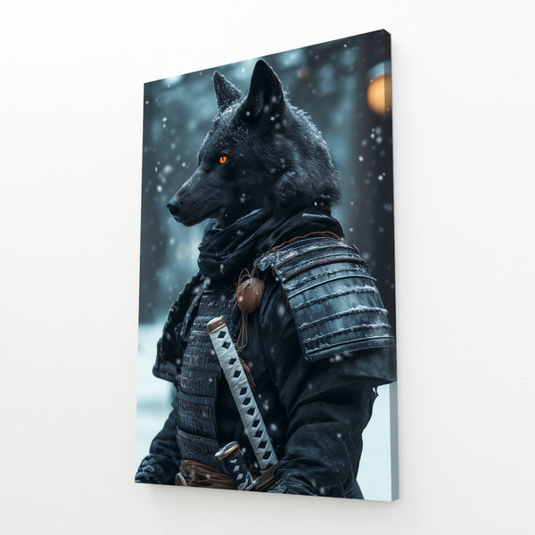 Samurai Art Wolf