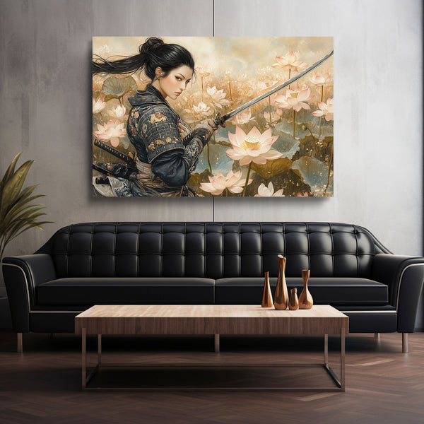 Samurai Art Women Lotus