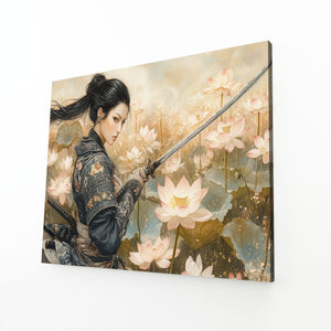 Samurai Art Women Lotus