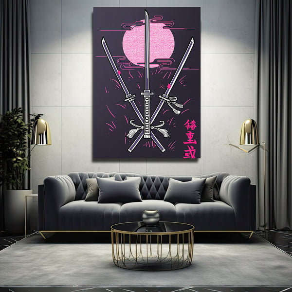 Samurai Blades Cyberpunk Art | MusaArtGallery™