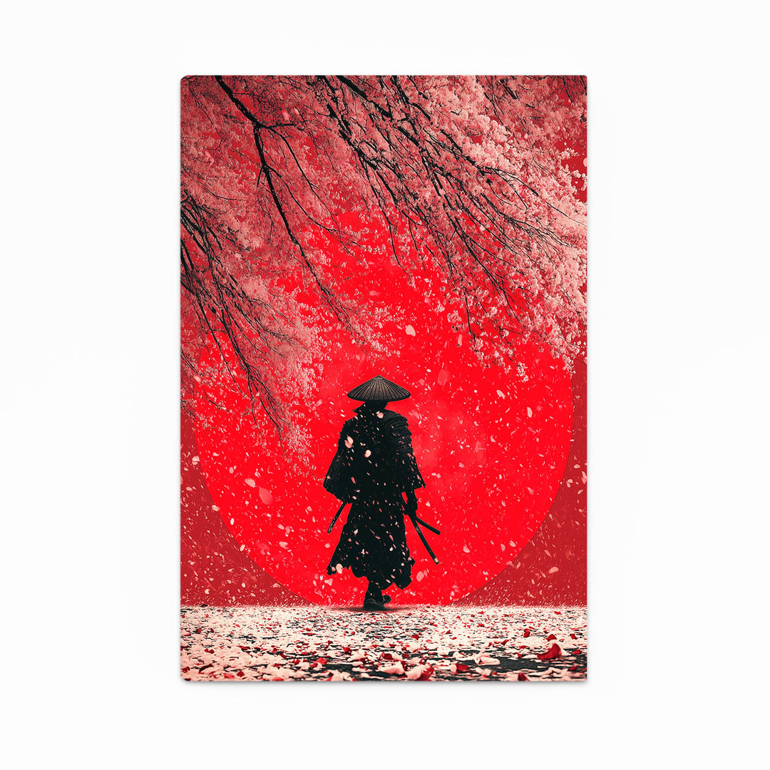Samurai Cherry Blossom Wall Art