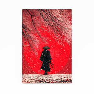 Samurai Cherry Blossom Wall Art