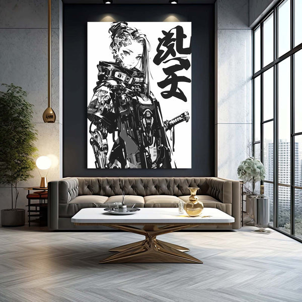 Samurai Guardian Cyberpunk Art | MusaArtGallery™