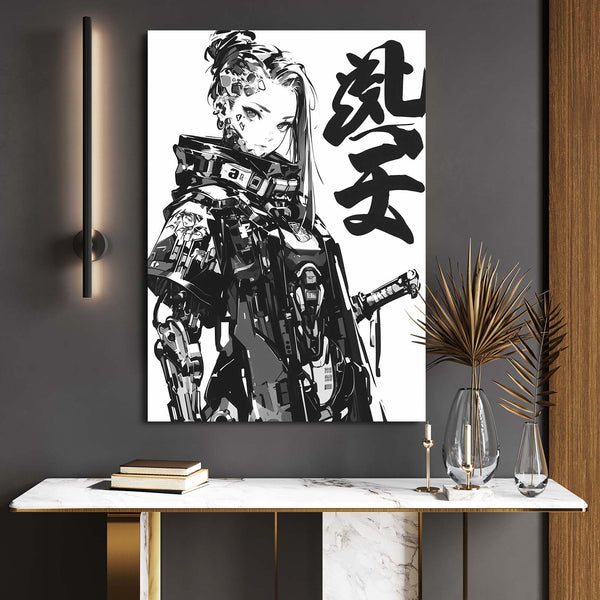 Samurai Guardian Cyberpunk Art | MusaArtGallery™