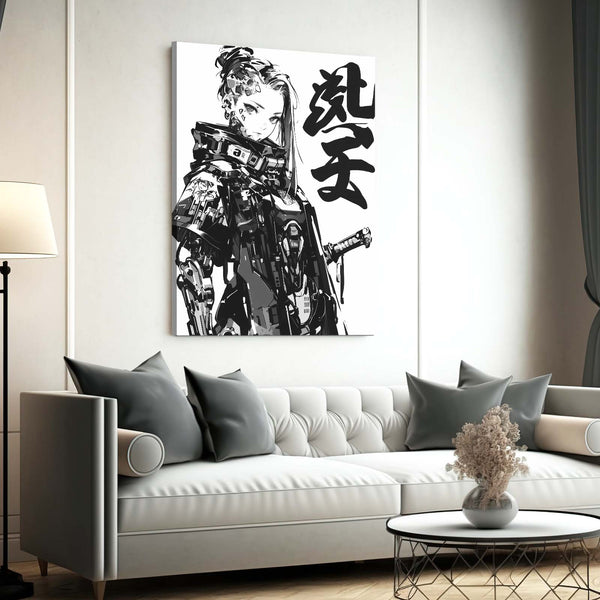 Samurai Guardian Cyberpunk Art | MusaArtGallery™