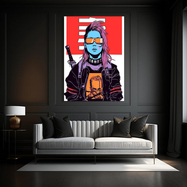 Samurai Rebel Cyberpunk Art | MusaArtGallery™