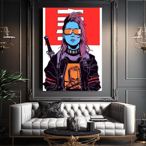 Samurai Rebel Cyberpunk Art | MusaArtGallery™