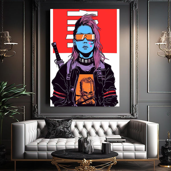 Samurai Rebel Cyberpunk Art | MusaArtGallery™