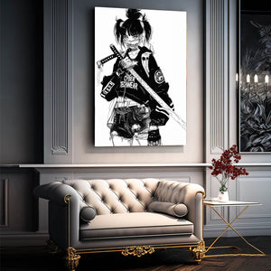 Samurai Street Cyberpunk Art | MusaArtGallery™