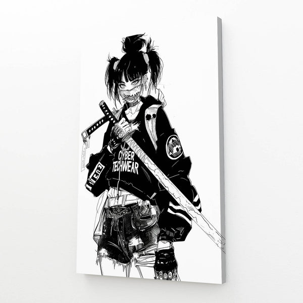 Samurai Street Cyberpunk Art | MusaArtGallery™