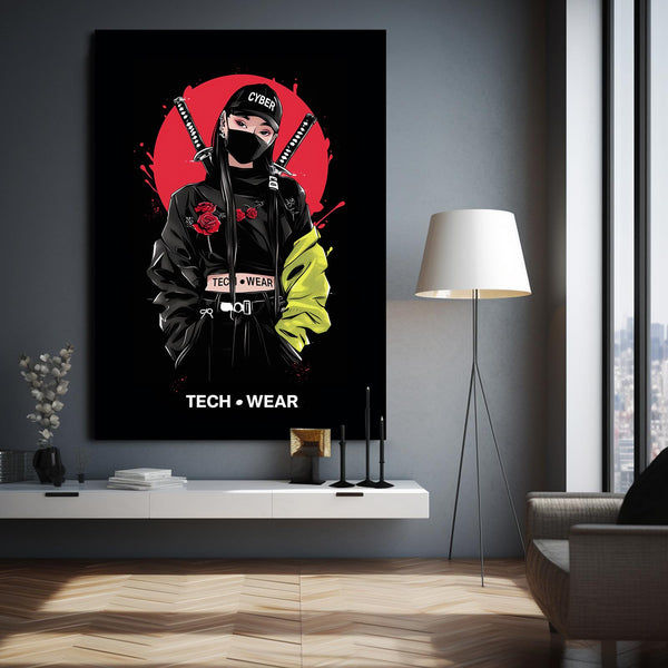 Samurai Techwears Cyberpunk Art | MusaArtGallery™