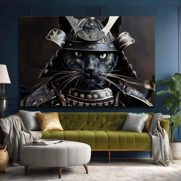 Samurai Warrior Cat Art | MusaArtGallery™