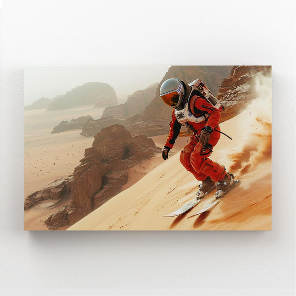 Sand Surfing Astronaut Wall Art | MusaArtGallery™