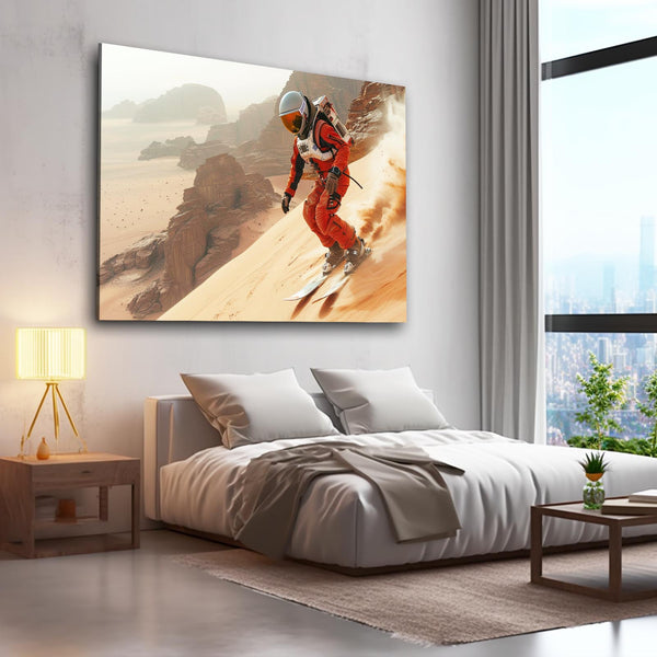 Sand Surfing Astronaut Wall Art | MusaArtGallery™