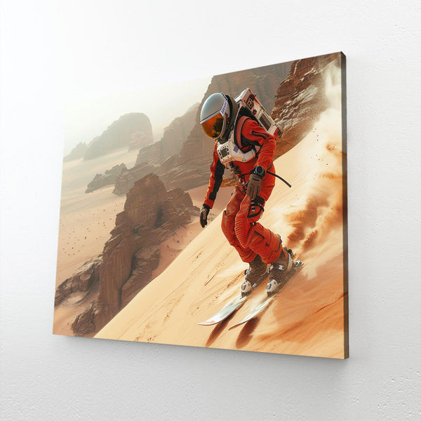 Sand Surfing Astronaut Wall Art | MusaArtGallery™