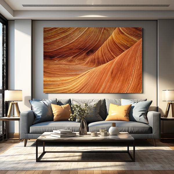 Sandstone Waves Landscape Wall Art | MusaArtGallery™