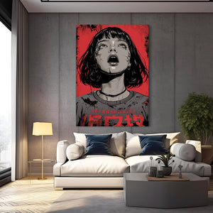 Scarlet Gaze Cyberpunk Art | MusaArtGallery™