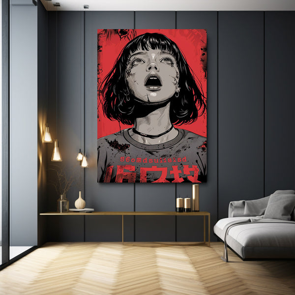 Scarlet Gaze Cyberpunk Art | MusaArtGallery™