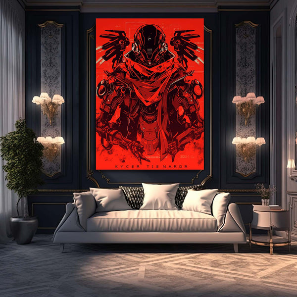 Scarlet Reaper Cyberpunk Art | MusaArtGallery™