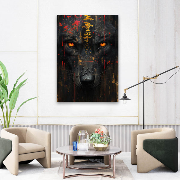 Scary Black Wolf Art | MusaArtGallery™