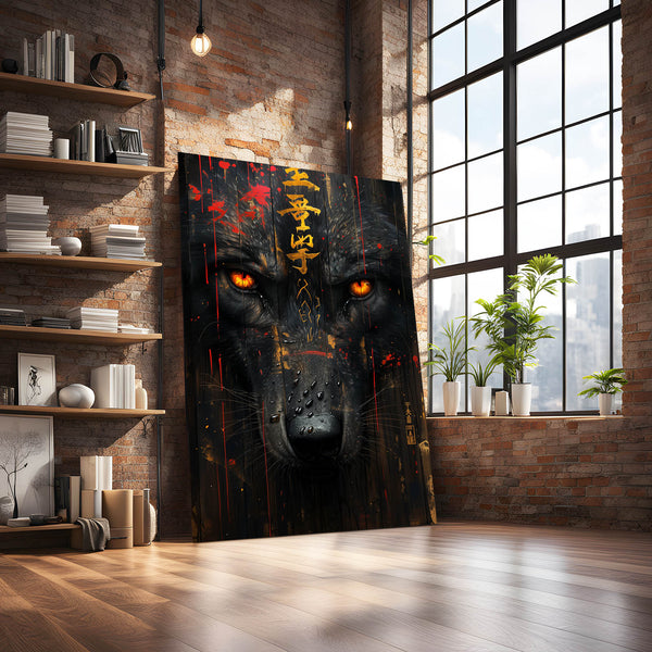 Scary Black Wolf Art | MusaArtGallery™