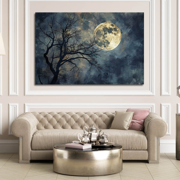 Scary Night Moon Art | MusaArtGallery™