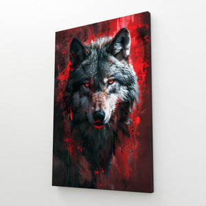 Scary Wolf Canvas Art | MusaArtGallery™