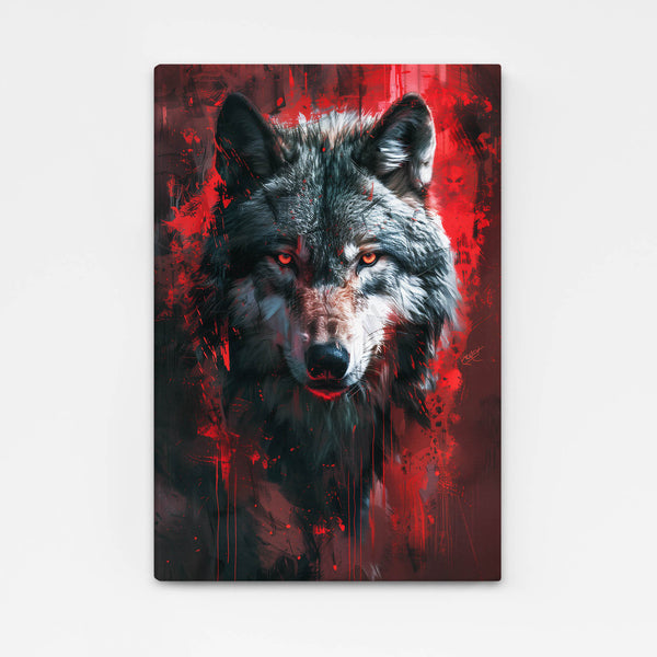 Scary Wolf Canvas Art | MusaArtGallery™