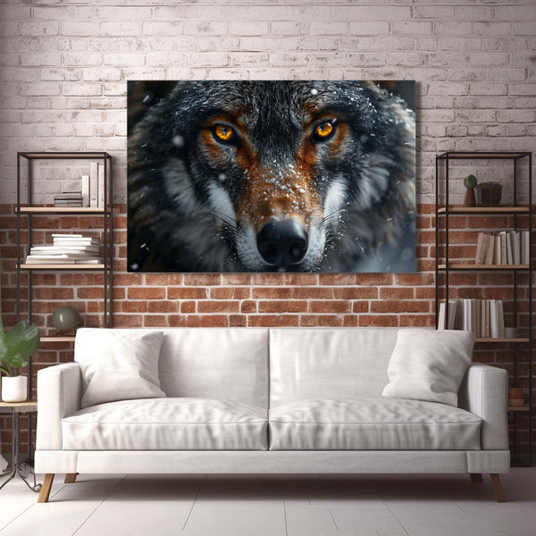 Scary Wolf Face Art  | MusaArtGallery™