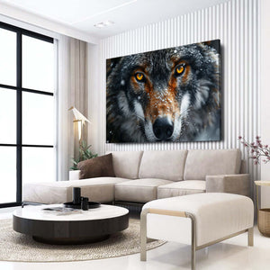 Scary Wolf Face Art  | MusaArtGallery™