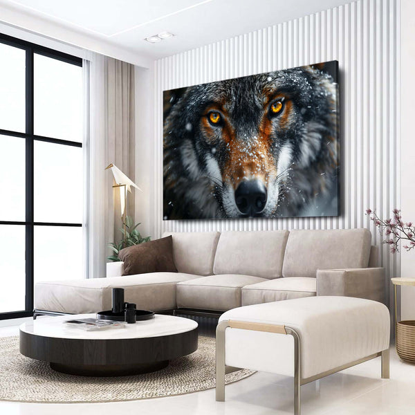 Scary Wolf Face Art  | MusaArtGallery™