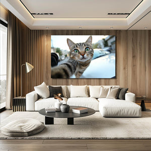 Selfie Cat Wall Art