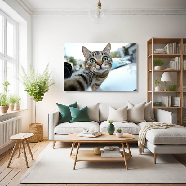 Selfie Cat Wall Art