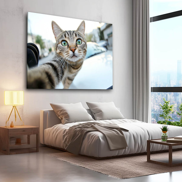 Selfie Cat Wall Art