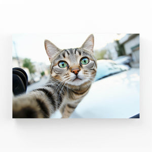 Selfie Cat Wall Art