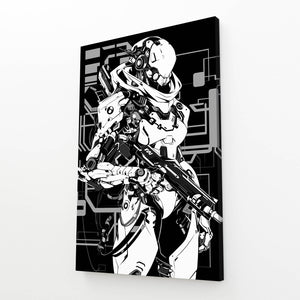 Sentinel Enforcer Cyberpunk Art | MusaArtGallery™