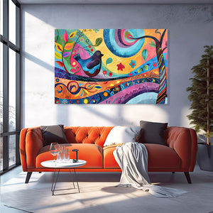Serene Bird Mexican Wall Art