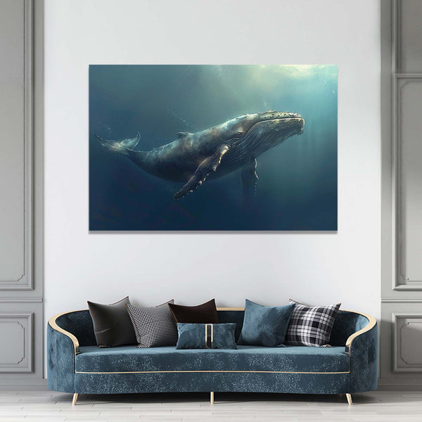 Serene Depths Whale Art | MusaArtGallery™