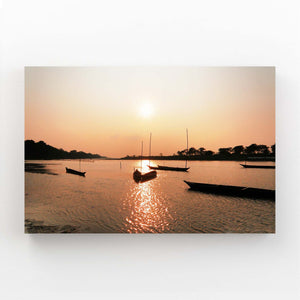 Serene Harbor Sunset Art | MusaArtGallery™