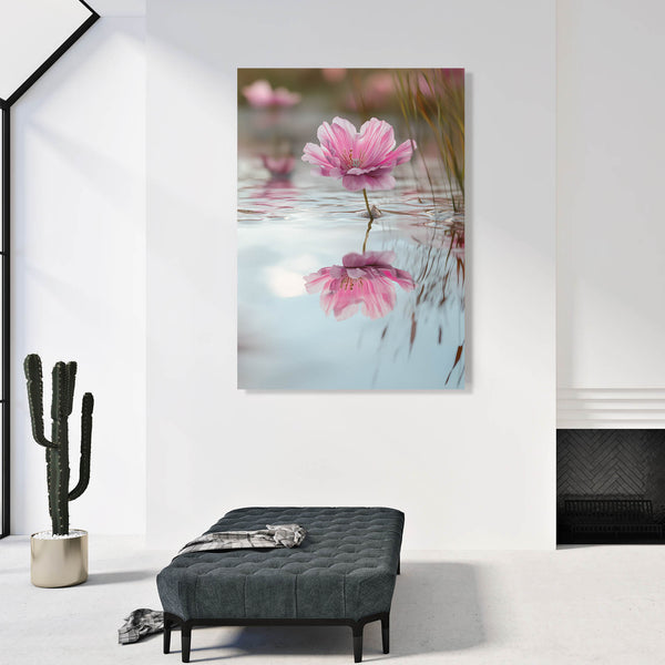 Serene Reflection Flower Art | MusaArtGallery™