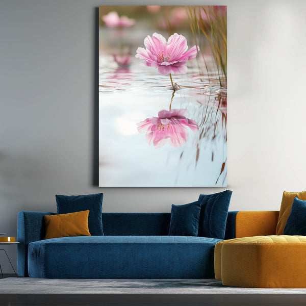 Serene Reflection Flower Art | MusaArtGallery™