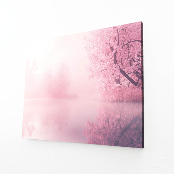 Serenity Blossom Pink Abstract Art | MusaArtGallery™