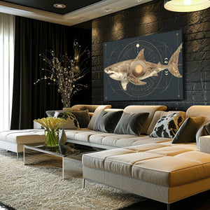 Shark Art Black