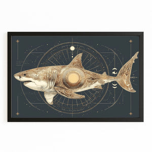 Shark Art Black