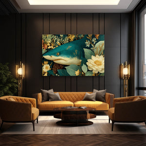Shark Art Floral
